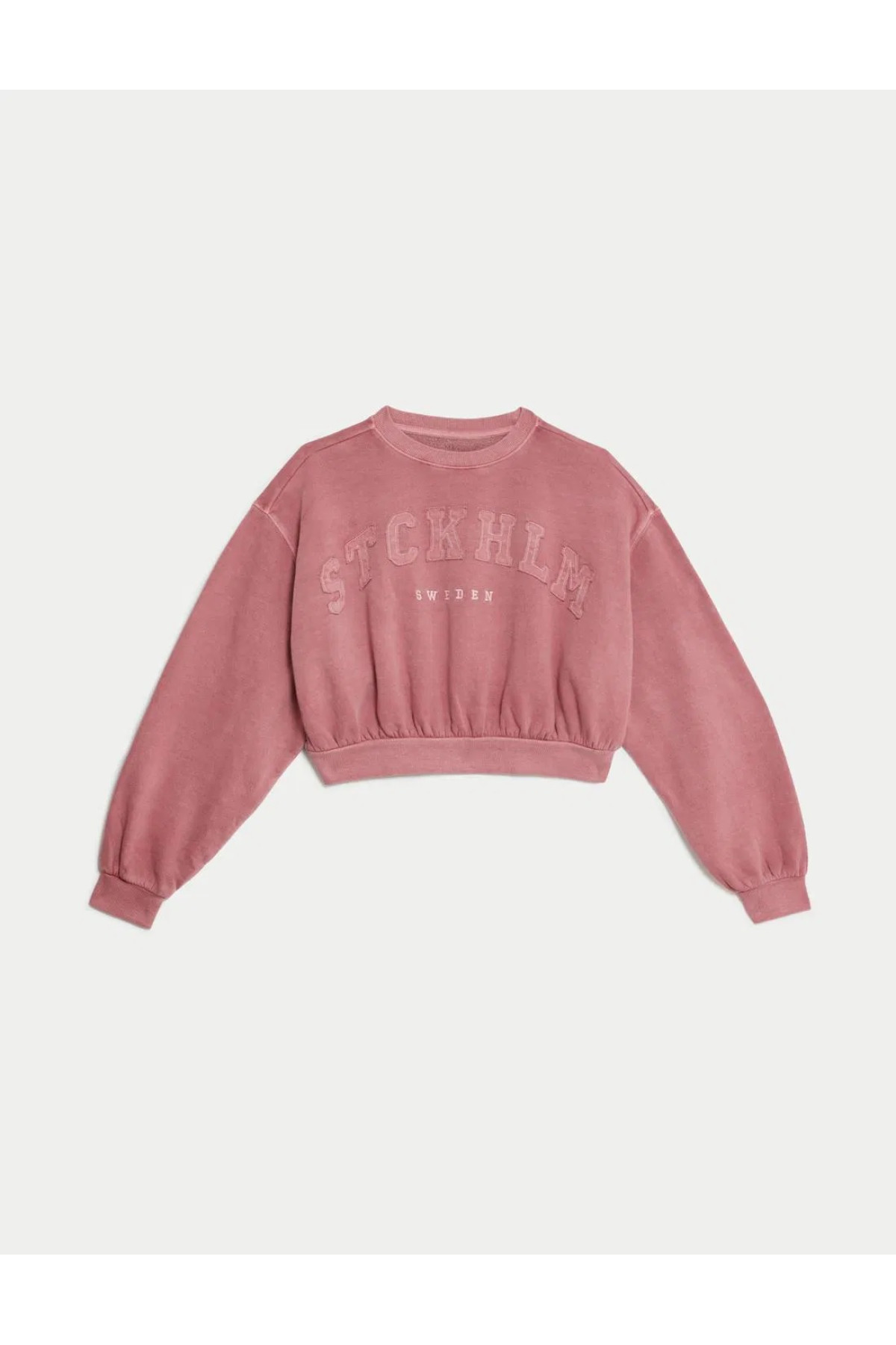 Cotton Slogan Patterned Sweatshirt