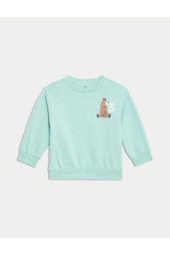 Bear Patterned Sweatshirt