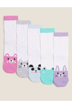 5-Pack Animal Patterned Socks