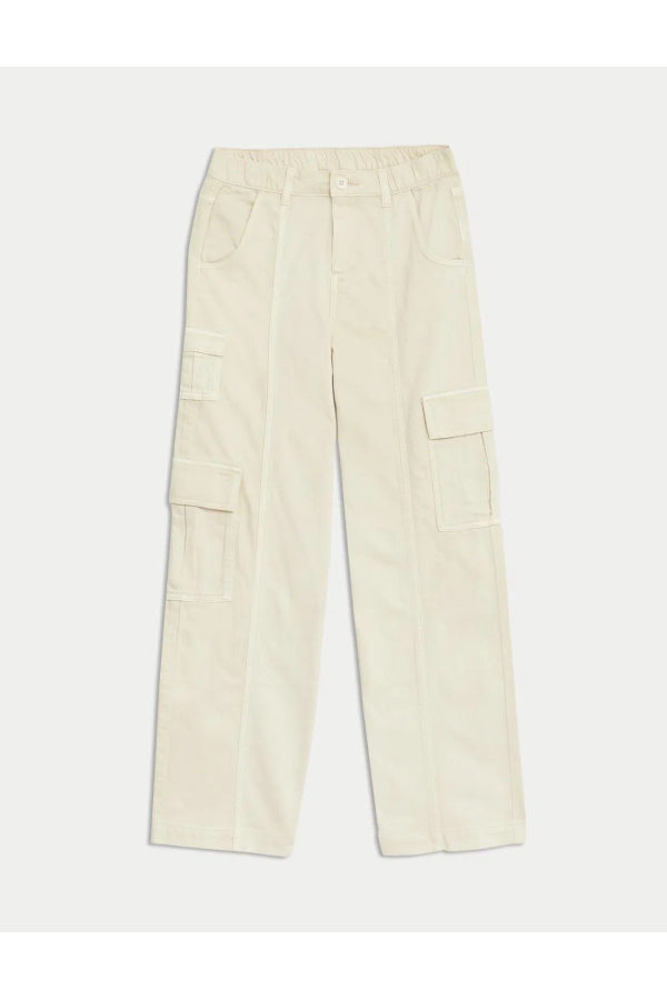 Regular Fit Wide Leg Cargo Pants