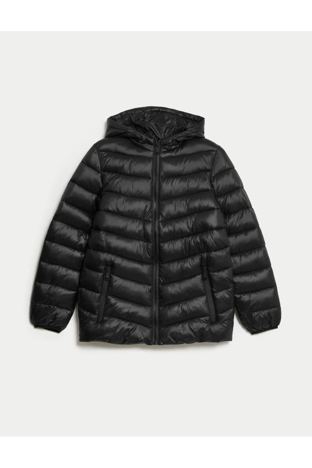 Regular Fit Hooded Puffer Puffer Jacket 