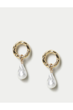 Pearl Detailed Dangle Earrings