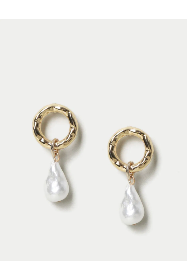 Pearl Detailed Dangle Earrings