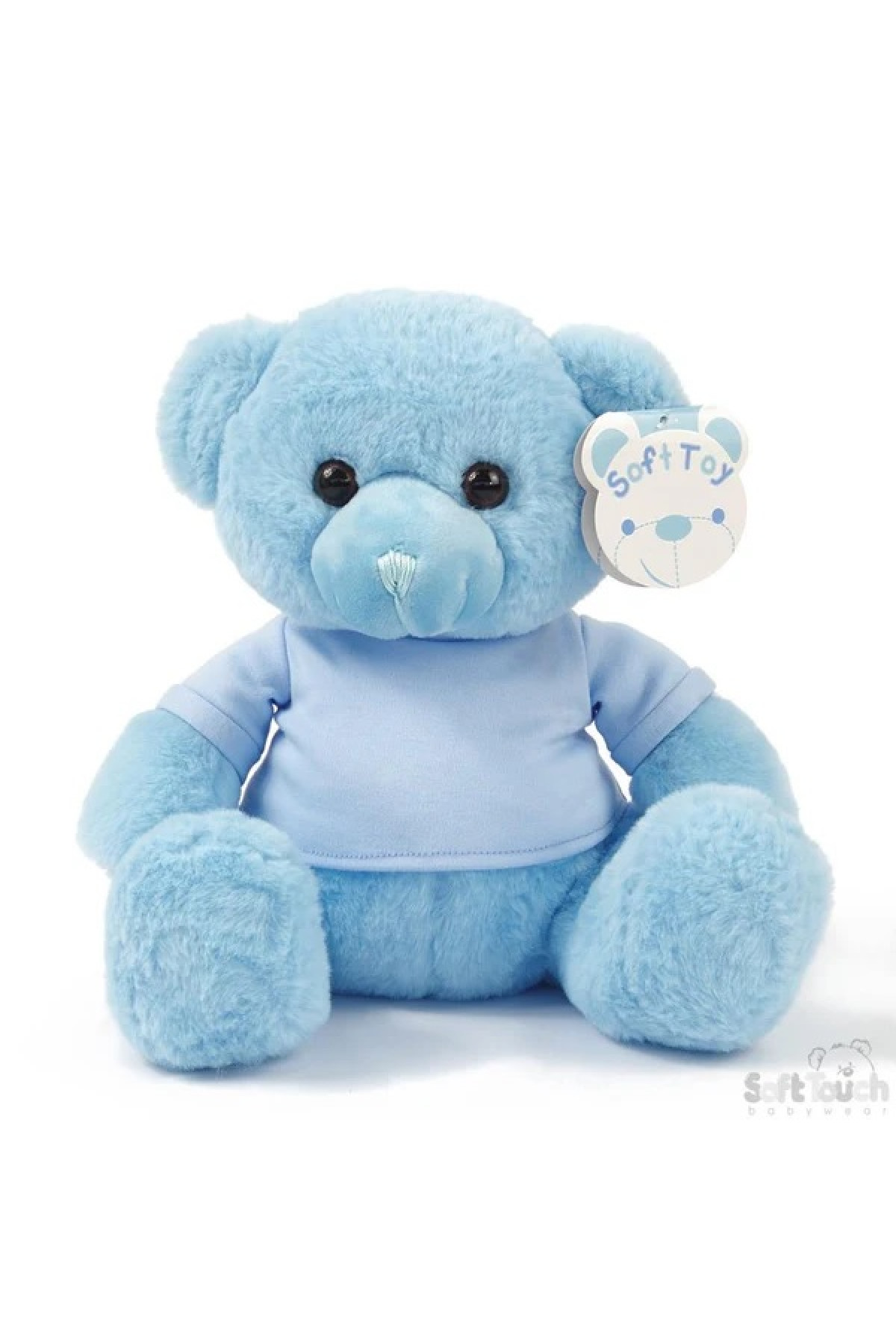 BLUE TEDDY BEAR W/SWEATER & LITTLE PRINCE EMB