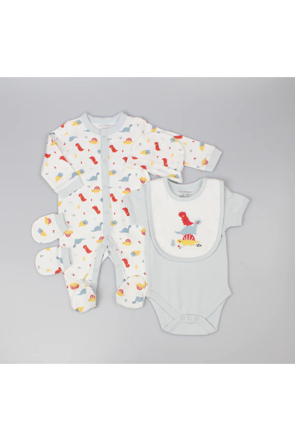 Baby Boys 5pc Gift Set – Dino (0-9m)