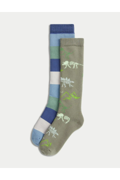 2-Pack Patterned Socks