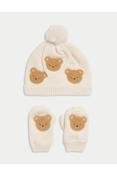 2-Pack Spencer Bear™ Hat and Glove Set