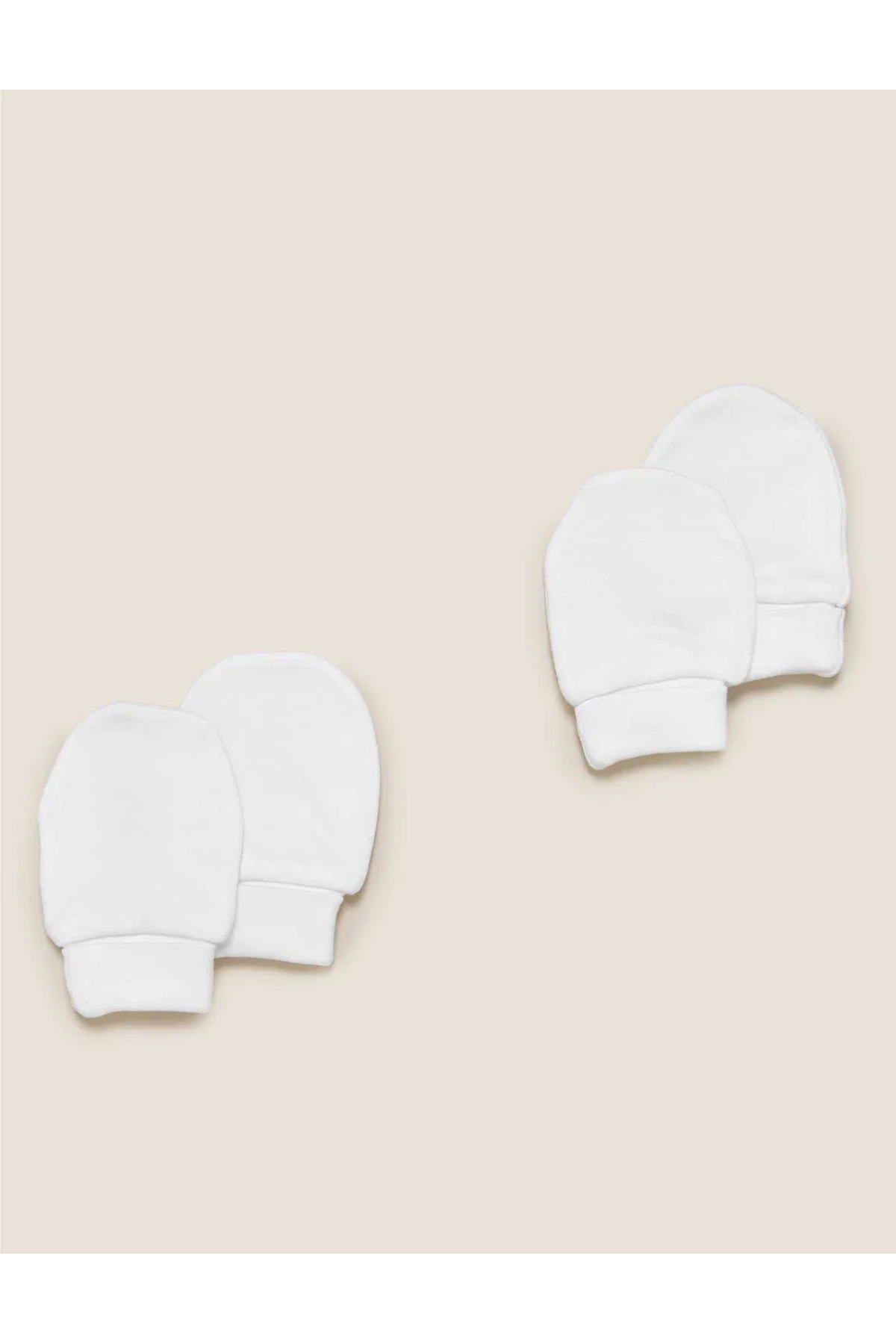 Pure Cotton 2-Pack Gloves (0-12 Months)